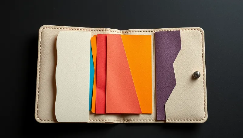 Cartera abierta con documentos de colores representando opciones de ampliación de hipoteca en 2025