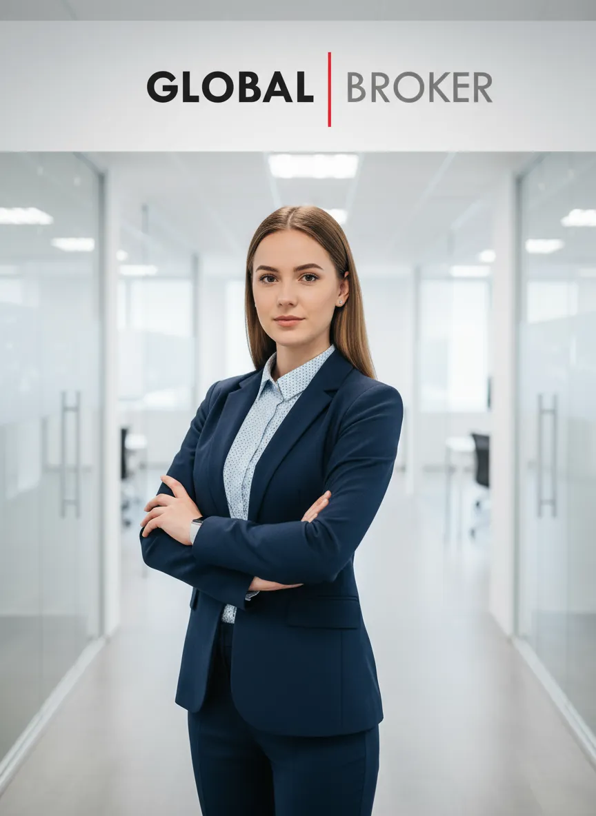 Asesora profesional de Global Bróker ofreciendo servicios hipotecarios en Valencia