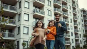 Familia feliz accediendo a vivienda gracias a una hipoteca VPO
